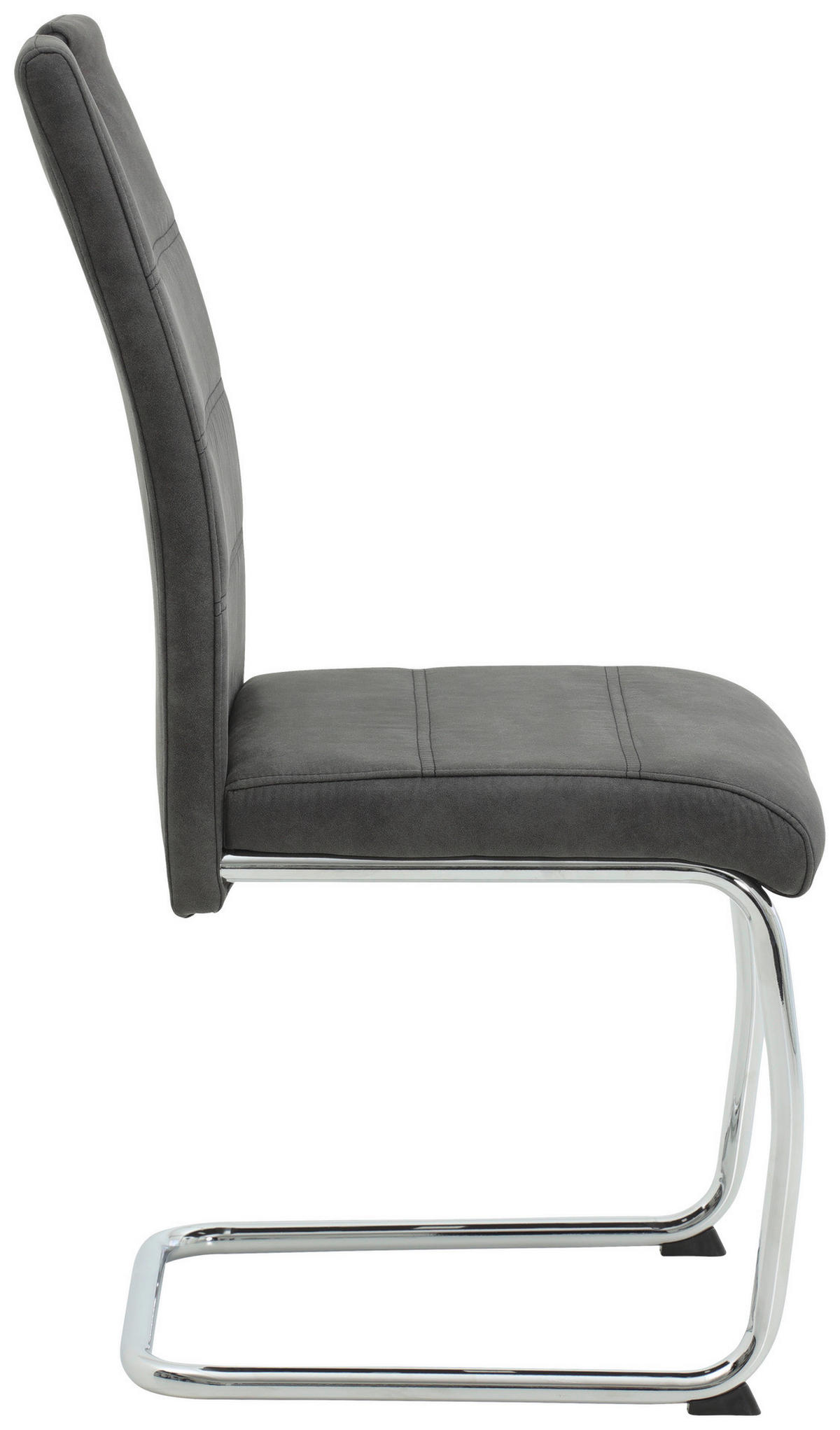 Schwingstuhl Flora anthrazit Vintage Microfaser B/H/T: ca. 43x98x59 cm Flora - Chrom/anthrazit (43,00/98,00/59,00cm)