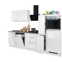 artego Küchenblock Eco weiß Lack Hochglanz B/T: ca. 280x60 cm Eco - weiß/grau (280,00/60,00cm) - artego