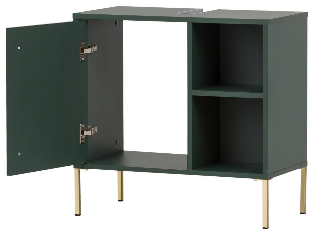 Waschbeckenunterschrank Kent waldgrün B/H/T: ca. 65,3x63,3x33,1 cm Kent - waldgrün (65,30/63,30/33,10cm) - Möbelpartner