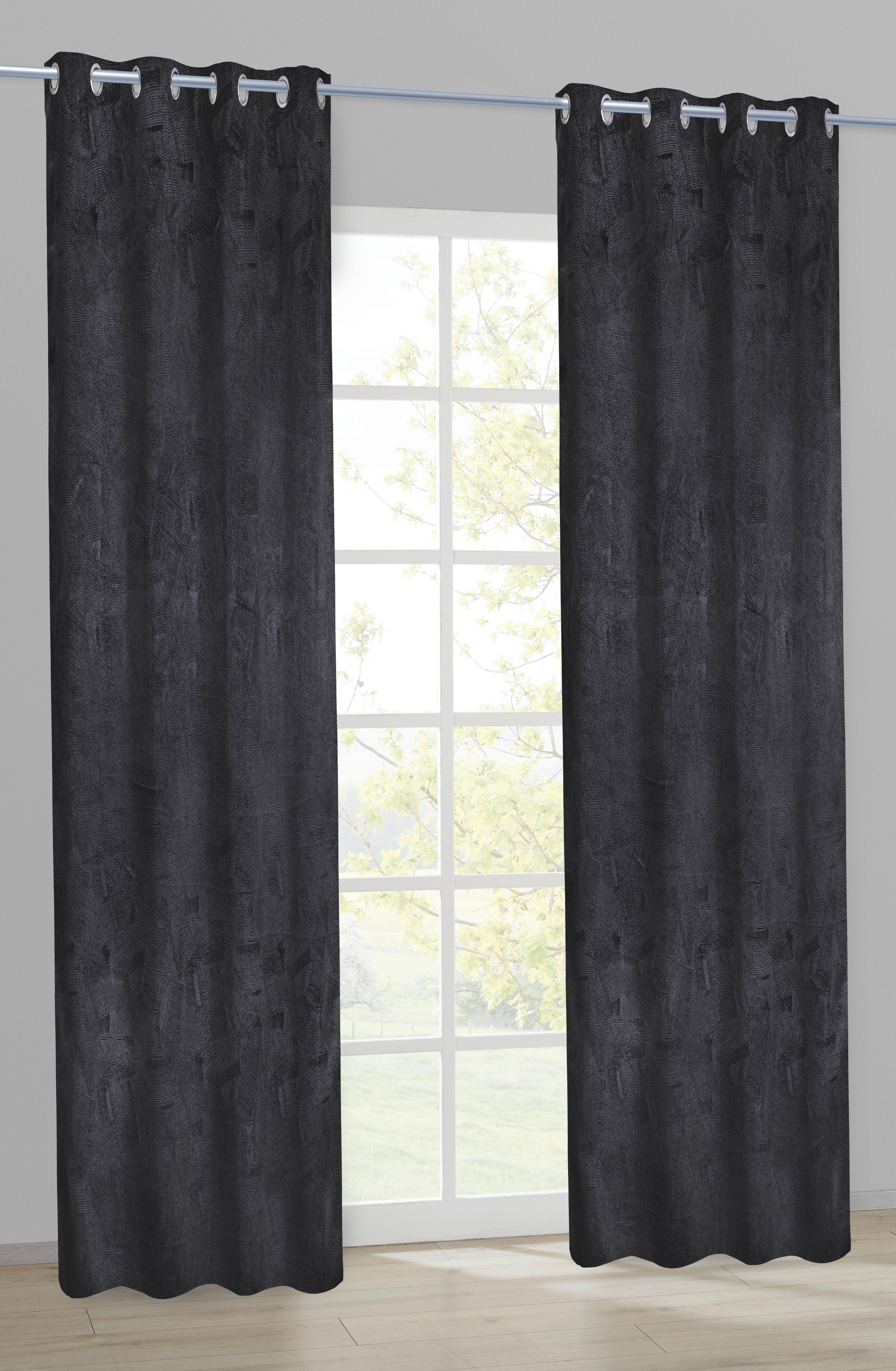 Verdunklungsvorhang Diamond anthrazit B/L: ca. 140x245 cm Diamond - anthrazit (140,00/245,00cm)