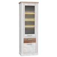 Standvitrine  B/H/T: ca. 71,4x212x41,3 cm Duro_Vitrine DURV812-T75 - Eiche (71,40/212,00/41,30cm)