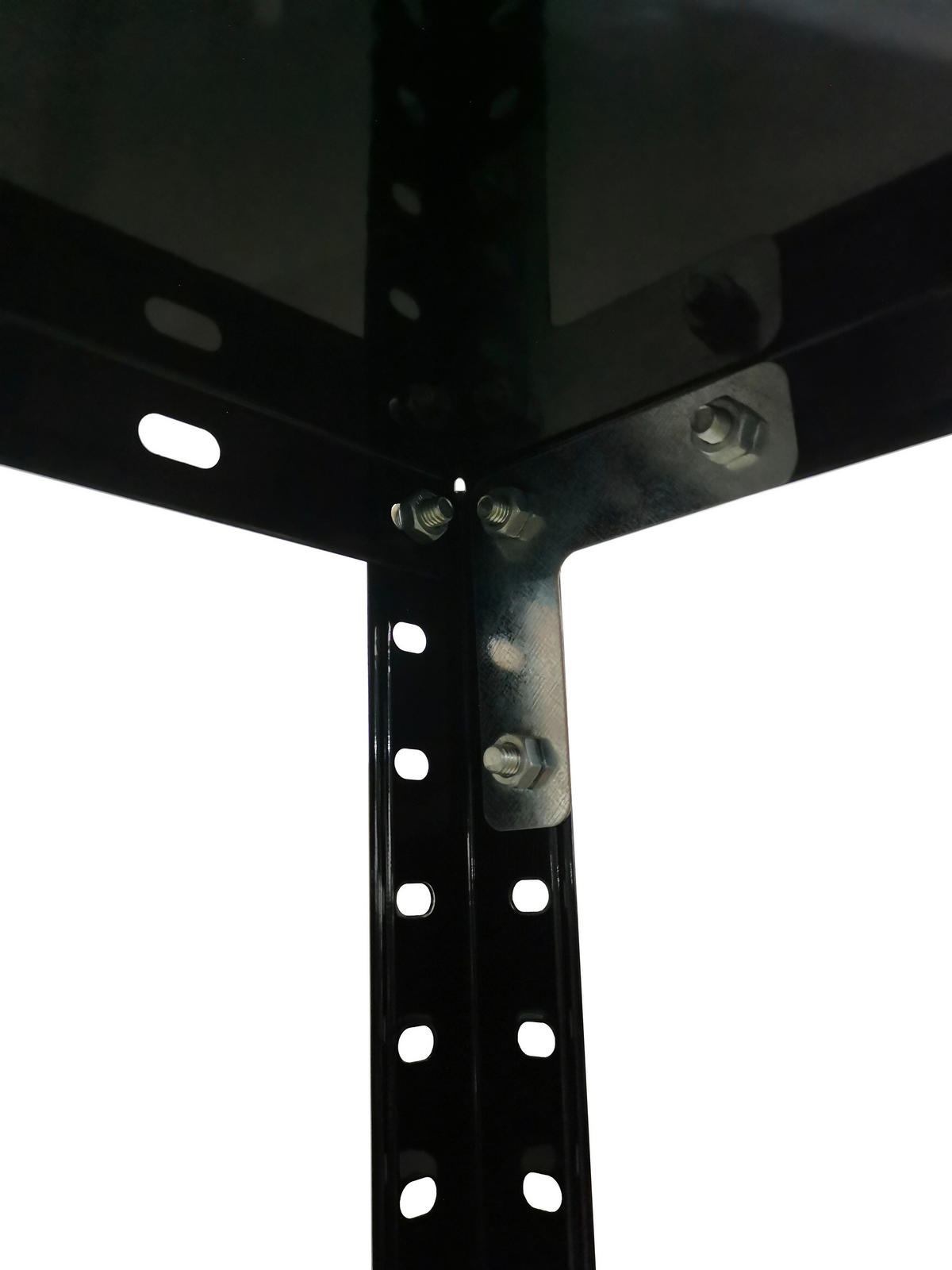 Schwerlaststeckregal schwarz B/H/T: ca. 75x150x40 cm Schraubregal 150x75x40cm S - schwarz (75,00/150,00/40,00cm)