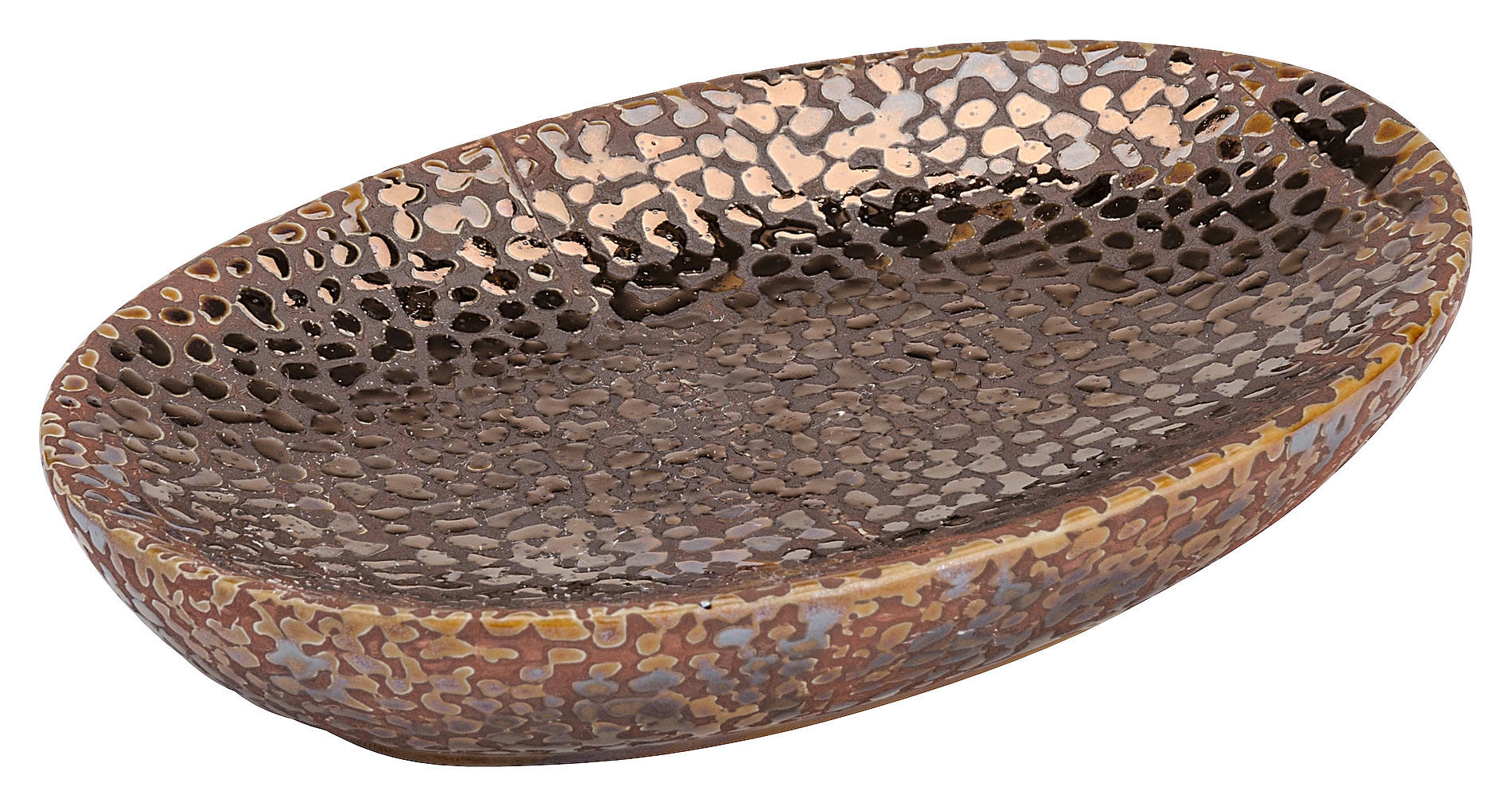 Seifenablage braun Keramik B/H/L: ca. 13,6x2x10 cm Seifenablage_Marrakesh_Wenko - braun (10,00/13,60/2,00cm) - WENKO