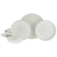 CreaTable Tafelservice Unico Toscania offwhite Steinzeug 8 tlg. Unico Toscania - offwhite - CreaTable