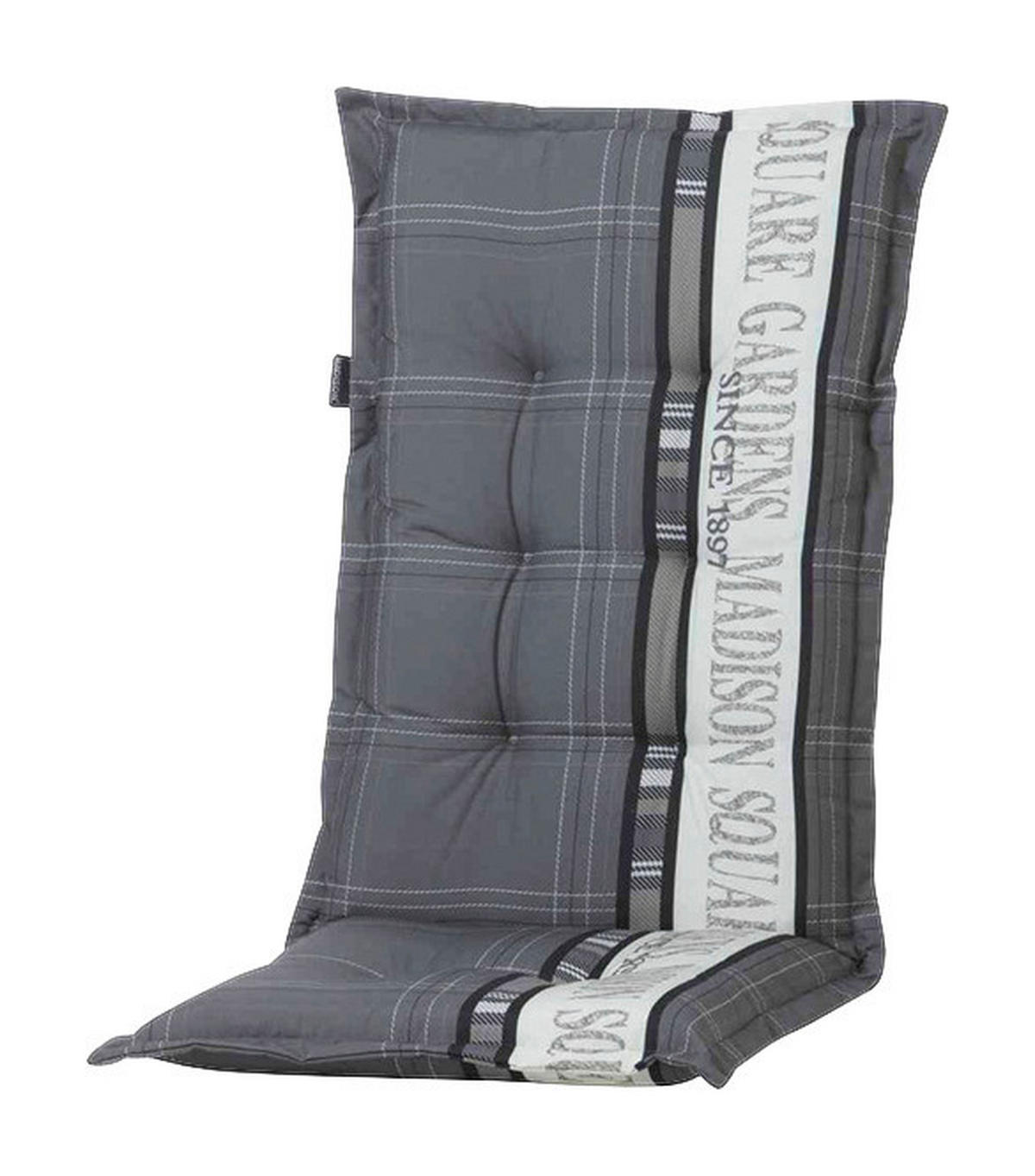 Madison Auflage Garden grau Polyester B/H/L: ca. 123x8x50 cm Garden - grau (50,00/123,00/8,00cm) - Madison