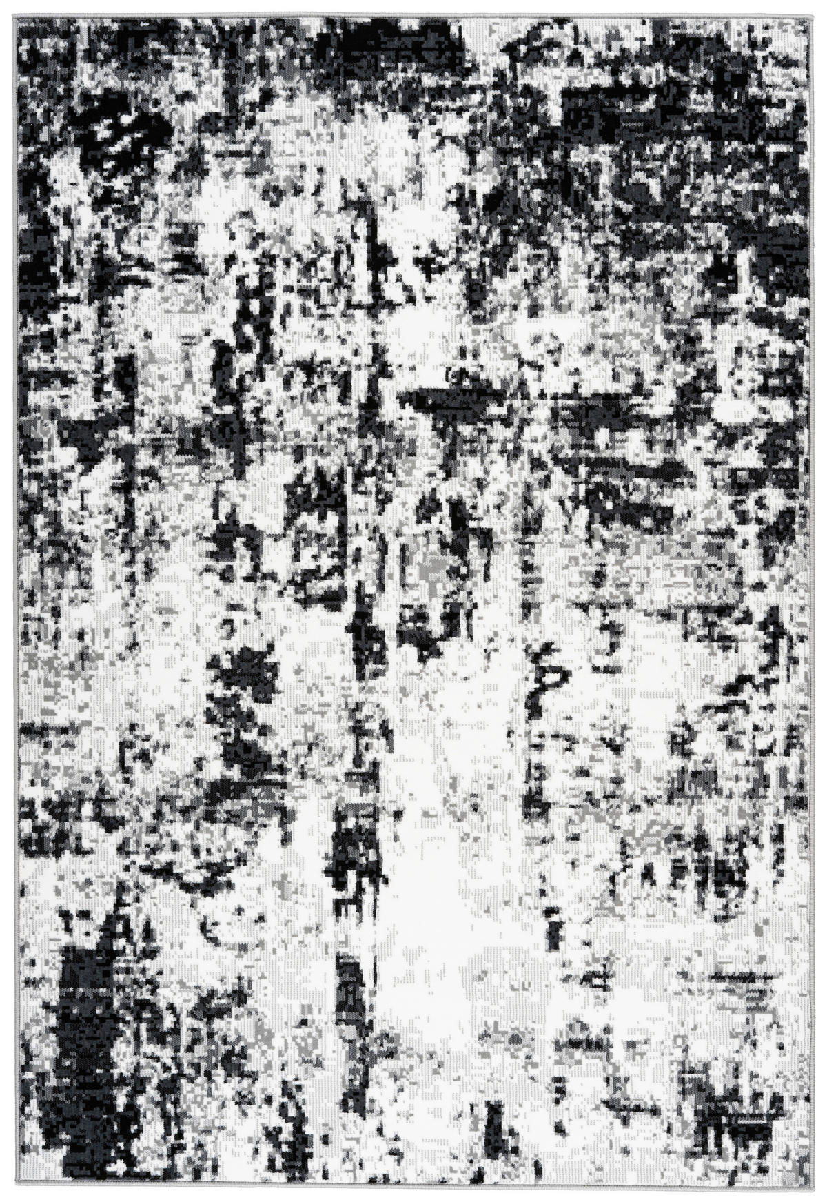 Kayoom Kurzflorteppich Esperanto 825 weiß B/L: ca. 120x170 cm Esperanto 825 - weiß/grau (120,00/170,00cm) - Kayoom