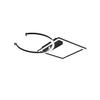 Reality Deckenleuchte R62162432 Pivot mattschwarz Metall B/H/T: ca. 42x7x54 cm Pivot - mattschwarz (42,00/7,00/54,00cm) - Reality