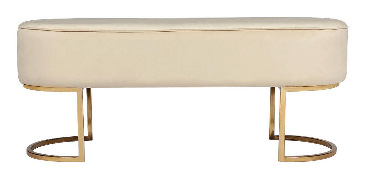 Sitzbank Athea 200 creme B/H/T: ca. 40x42x105 cm Athea 200 - gold/creme (40,00/42,00/105,00cm) - 360 Living