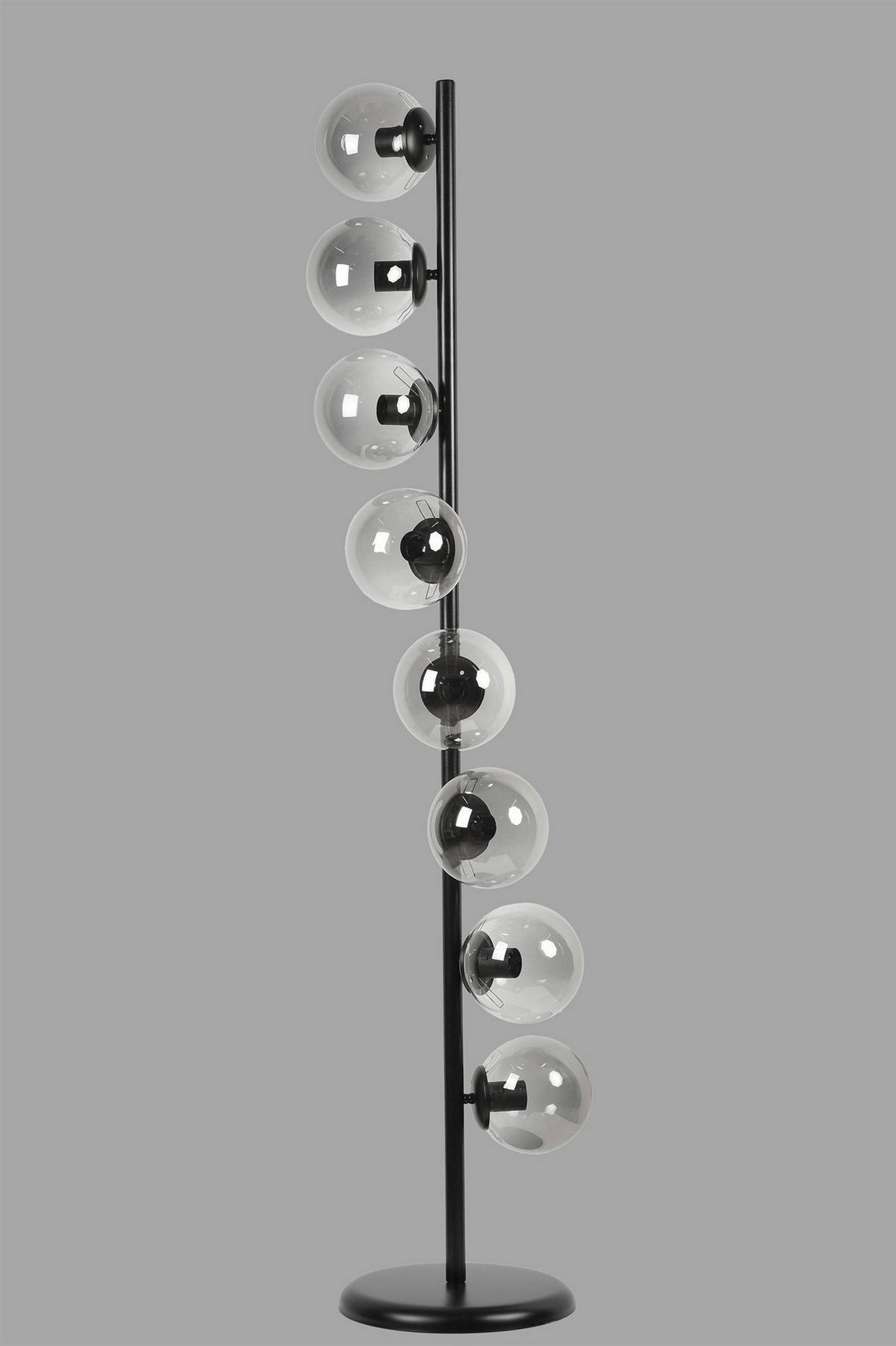 Opviq Stehleuchte weiß Metall Glas B/H/L: ca. 30x155x30 cm E27 8 Brennstellen Stehleuchte_8730-1 - weiß (30,00/30,00/155,00cm) - Opviq