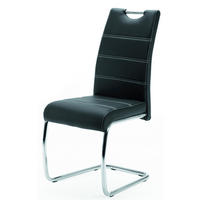 Schwingstuhl Flora schwarz Kunstleder B/H/T: ca. 43x98x59 cm Flora - schwarz/Chrom (43,00/98,00/59,00cm)