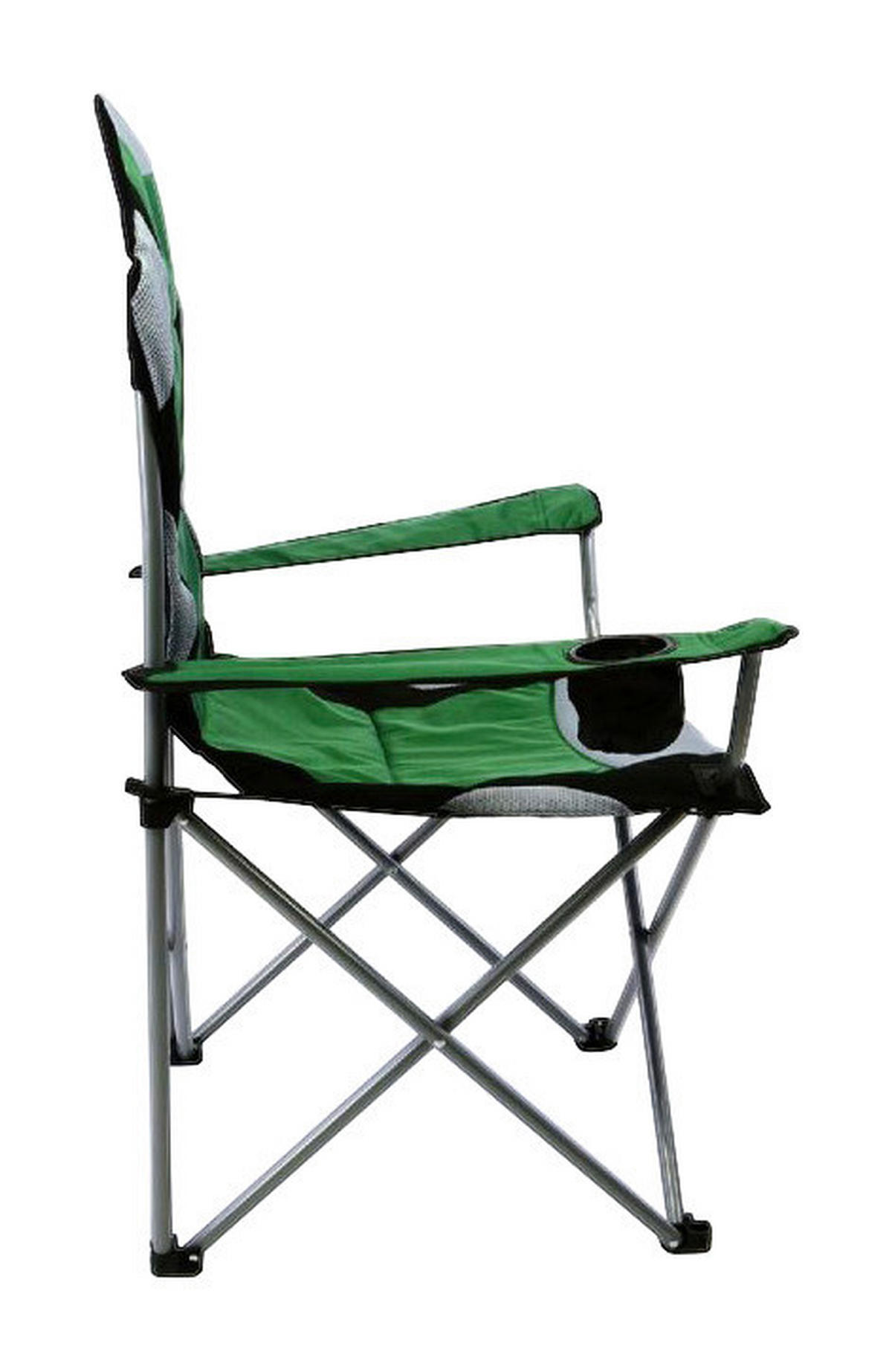 VCM Campingstuhl 2er Set grün Polyester B/H/T: ca. 47x90x47 cm 2er Set - weiß/schwarz (47,00/90,00/47,00cm) - VCM