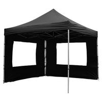 VCM Faltpavillon PROFI schwarz Polyester-Mischgewebe B/H/T: ca. 300x220x300 cm PROFI - schwarz (300,00/220,00/300,00cm) - VCM