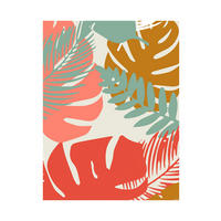 Komar Poster Winter Tropics Black Panther Plants Blätter B/L: ca. 40x50 cm Winter Tropics Black Panther Plants - (40,00/50,00cm) - Komar