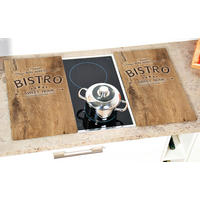 Kesper Herdabdeckplatte Bistro bunt Glas B/L: ca. 30x52 cm Bistro - bunt (30,00/52,00cm) - Kesper