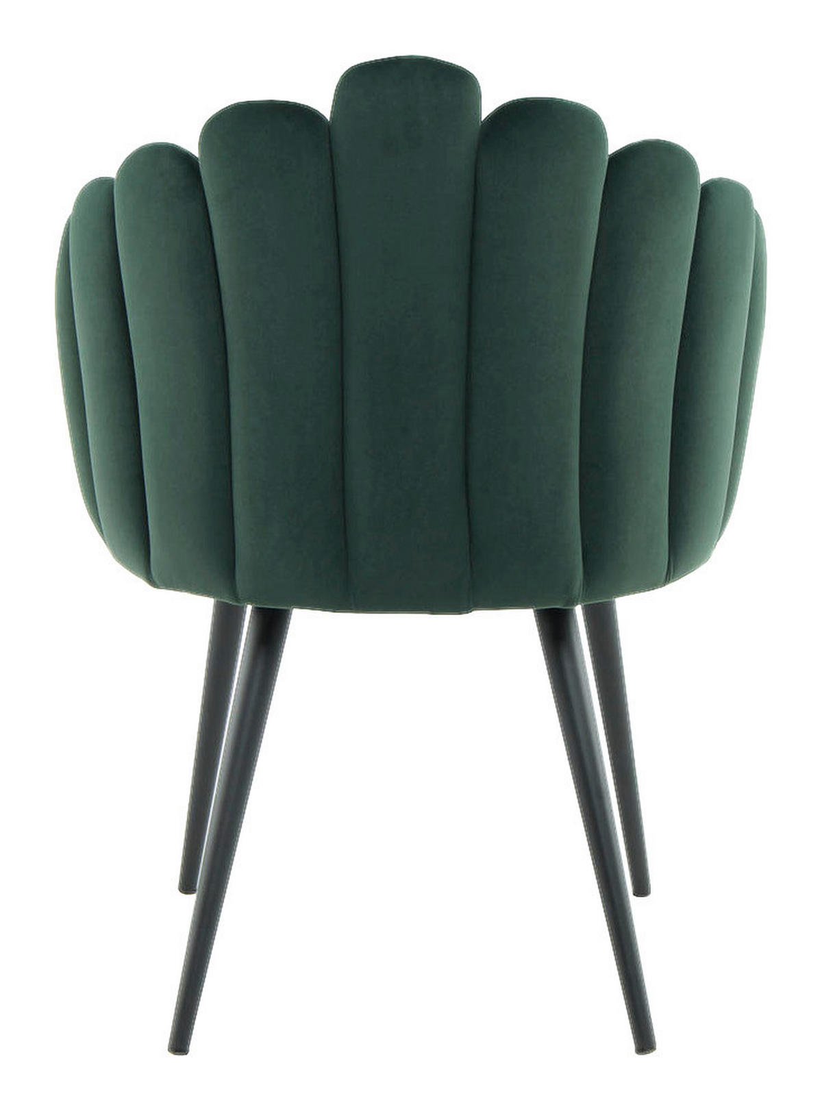 Stuhl Jeane 600 grün Microfaser B/H/T: ca. 61x85x58 cm Jeane 600 - schwarz/grün (61,00/85,00/58,00cm) - 360 Living