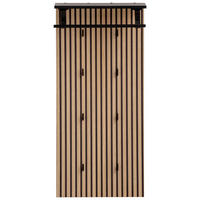 Wandpaneel Hank schwarz matt B/H/T: ca. 50x110,6x20,9 cm Hank - schwarz (50,00/110,60/20,90cm) - Möbelpartner