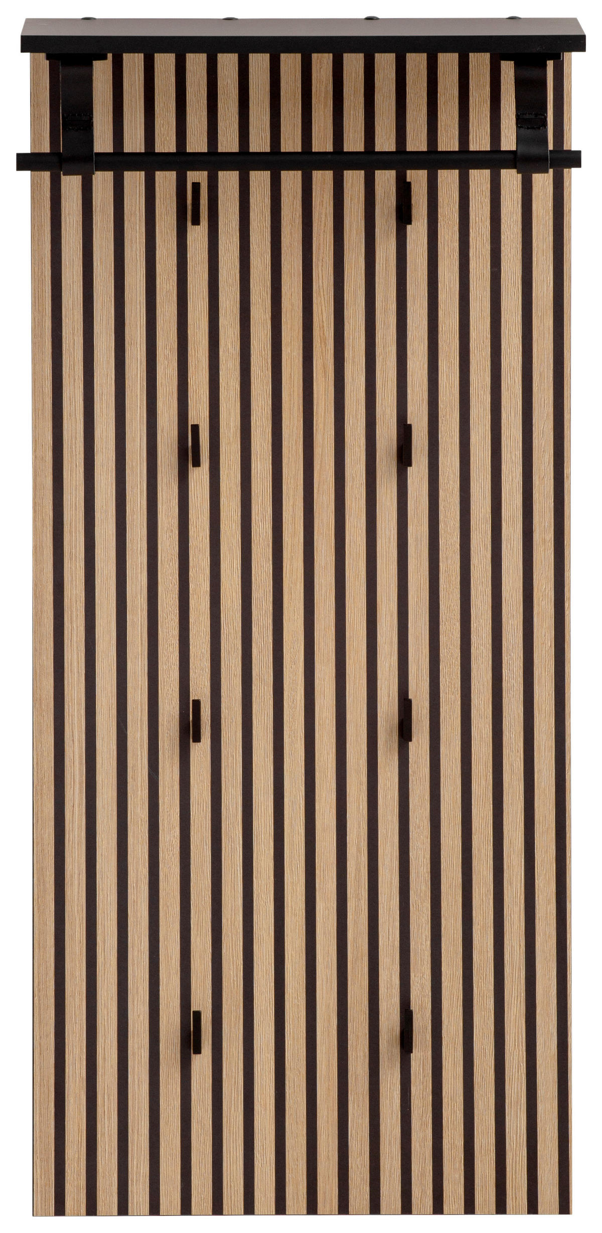 Wandpaneel Hank schwarz matt B/H/T: ca. 50x110,6x20,9 cm Hank - schwarz (50,00/110,60/20,90cm) - Möbelpartner