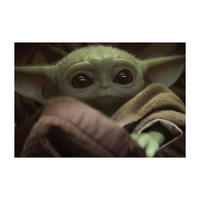 Komar Poster Mandalorian The Child Cute Face Disney B/L: ca. 70x50 cm Mandalorian The Child Cute Face - (70,00/50,00cm) - Komar