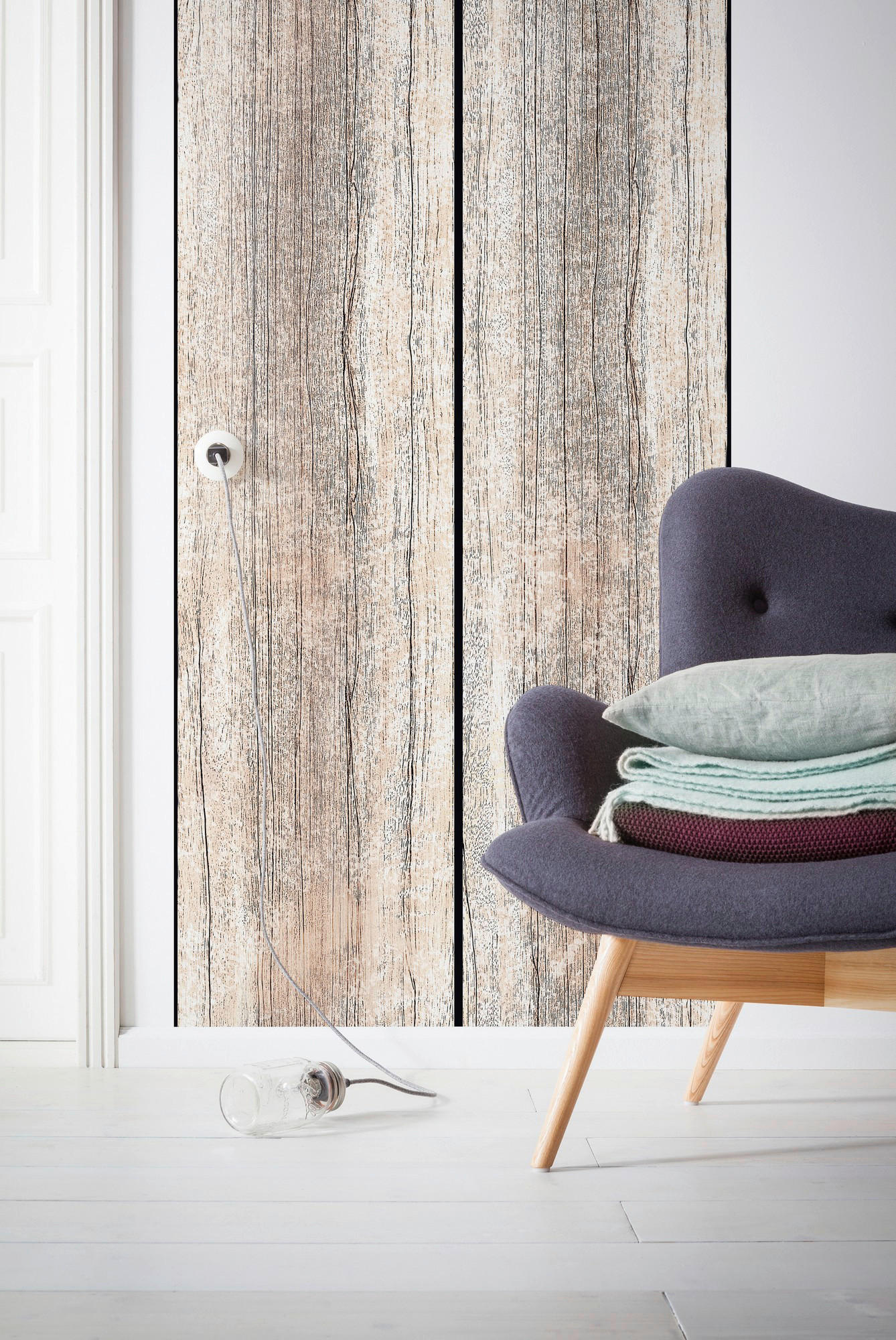 Komar Fototapete Vintage Rose Panel B/L: ca. 100x250 cm Vintage Rose Panel - (100,00/250,00cm) - Komar