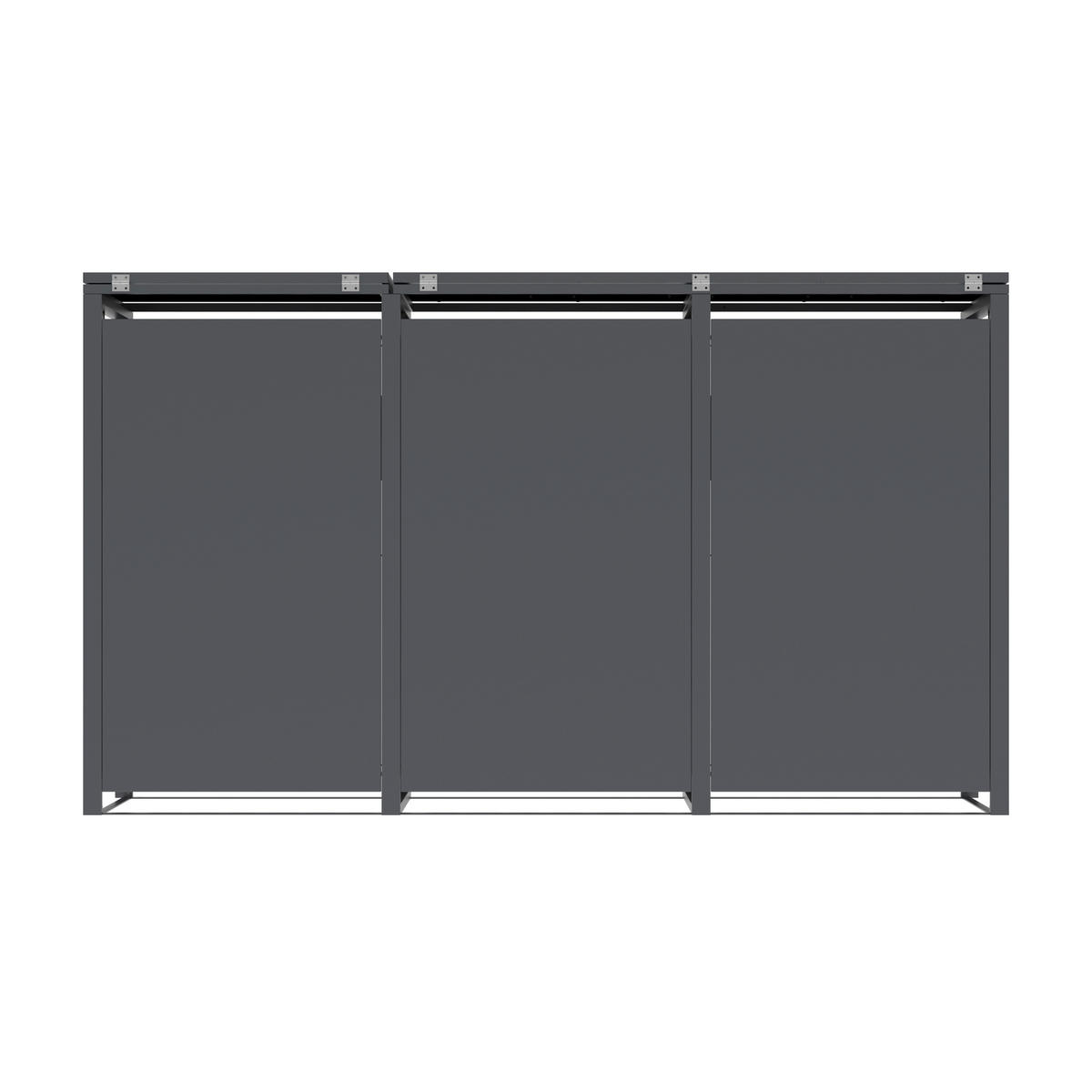 Westmann Mülltonnenbox Varius Holzoptik B/H/L: ca. 198x116x80 cm Varius - Holzoptik (80,00/198,00/116,00cm) - Westmann