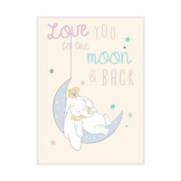 Komar Poster Dumbo Moon Disney B/L: ca. 40x50 cm Dumbo Moon - (40,00/50,00cm) - Komar