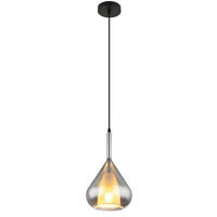 GLOBO Pendelleuchte schwarz Metall H/D: ca. 150x20 cm E27 1 Brennstellen GEEKY - schwarz (20,00/150,00cm) - GLOBO