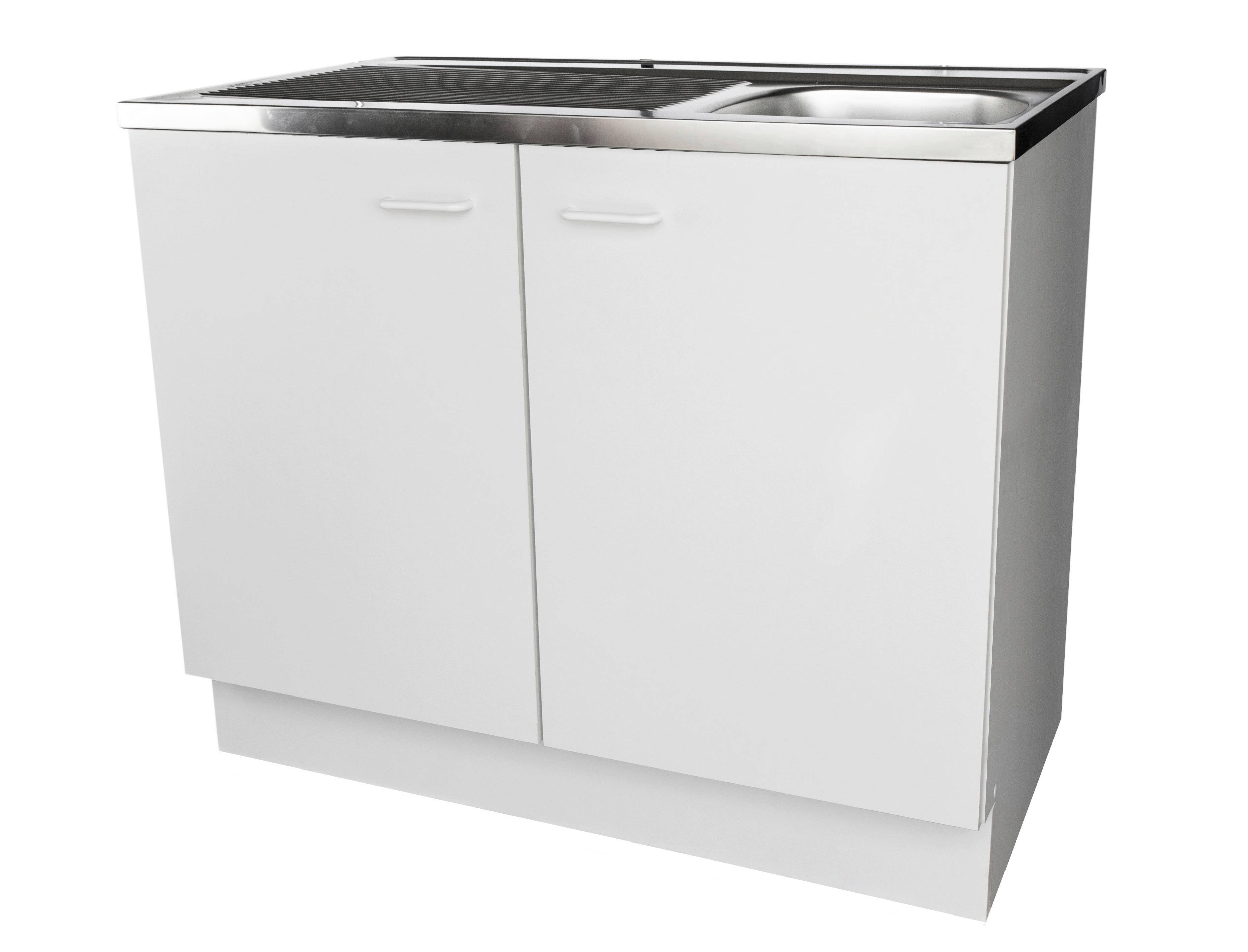 Spülenschrank Top weiß matt B/H/T: ca. 100x85x60 cm Top - weiß (100,00/85,00/60,00cm) - Menke