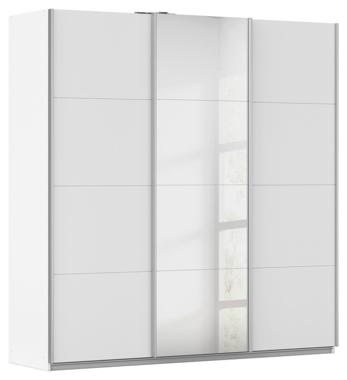 Kleiderschrank Kulmbach Alpinweiß B/H/T: ca. 203x210x62 cm Kulmbach - Alpinweiß/Alu (203,00/210,00/62,00cm)