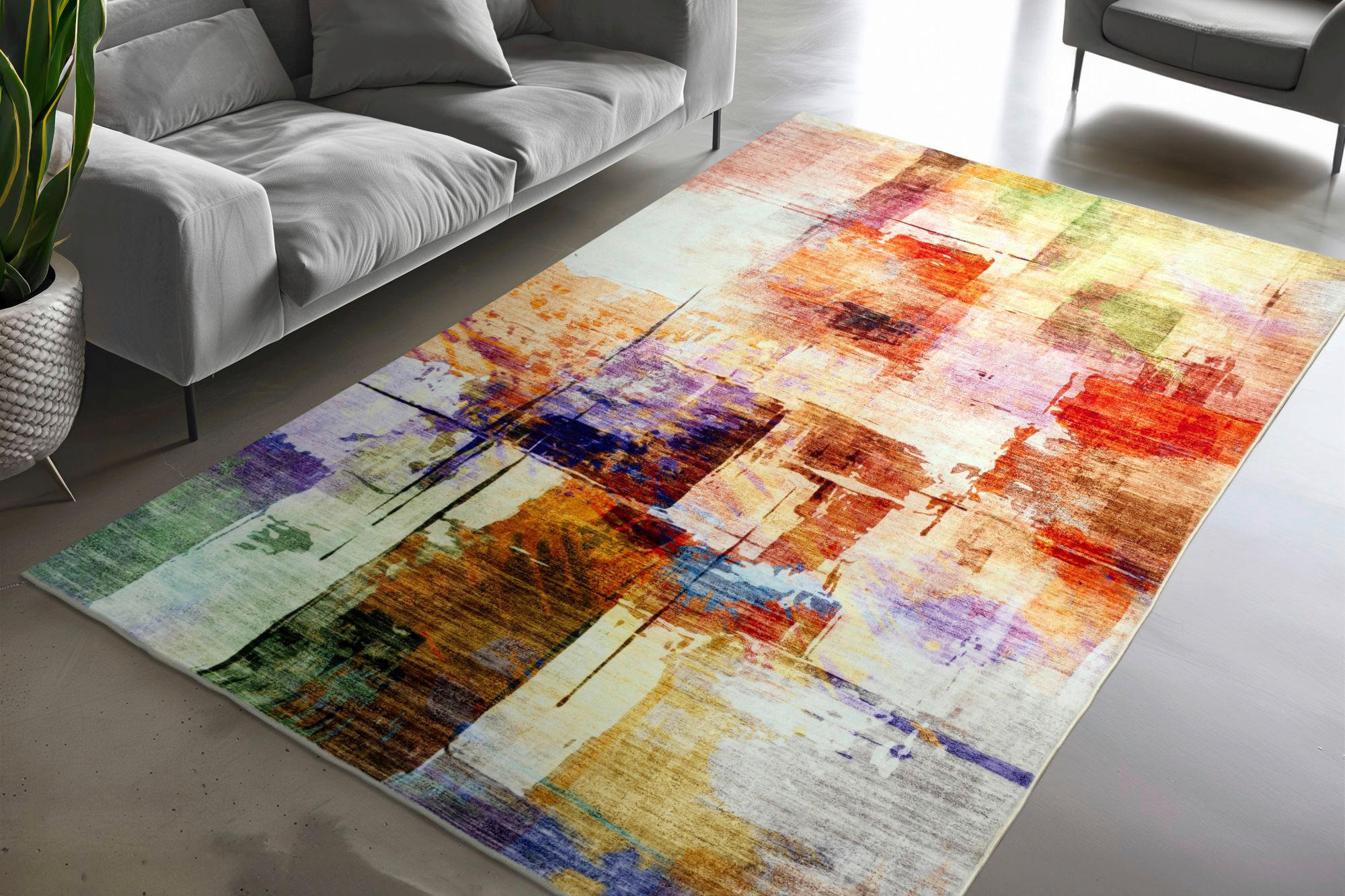Thumbnail - Obsession Teppich Avantgarde mehrfarbig B/H/L: ca. 120x12x170 cm