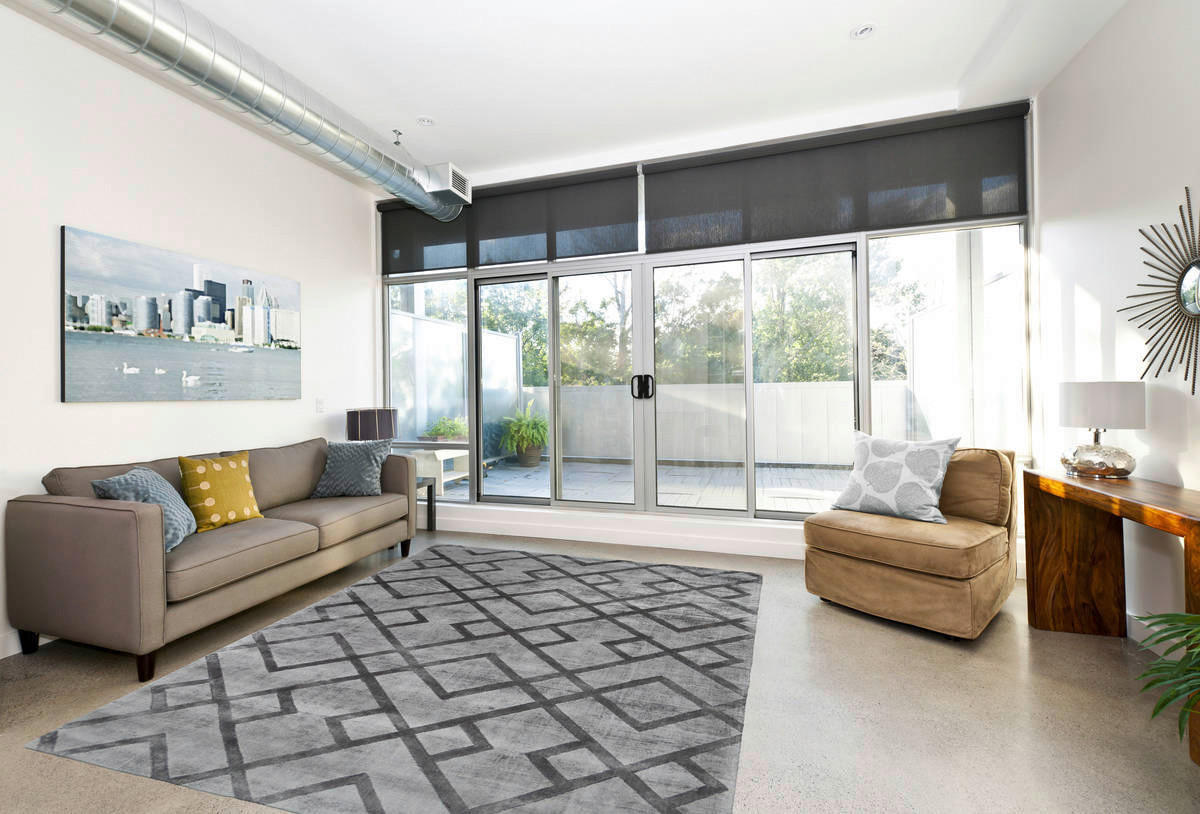 360Living Teppich Luxury grau B/L: ca. 200x290 cm Luxury - anthrazit/grau (200,00/290,00cm) - 360Living