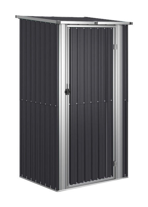 vidaXL Gartenhaus anthrazit B/H/T: ca. 118,5x209,5x97 cm Gartenhaus - anthrazit (118,50/209,50/97,00cm) - vidaXL