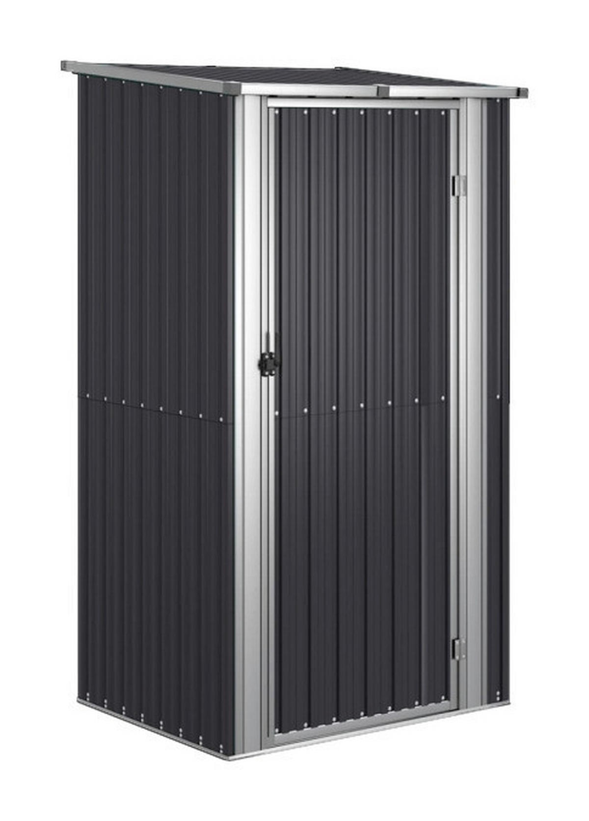 vidaXL Gartenhaus anthrazit B/H/T: ca. 118,5x209,5x97 cm Gartenhaus - anthrazit (118,50/209,50/97,00cm) - vidaXL