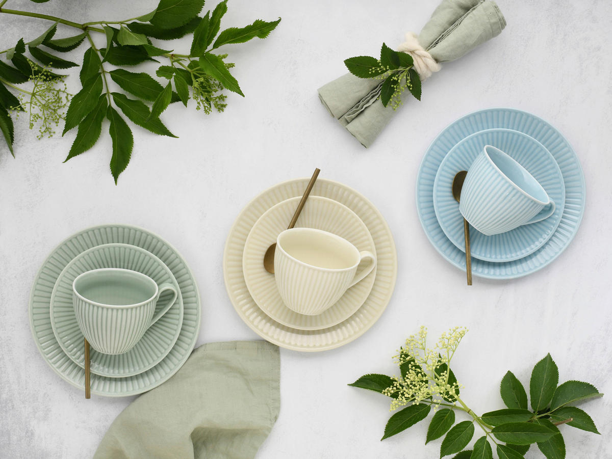 CreaTable Kaffeeservice Valencia bunt Porzellan 18 tlg. Valencia - bunt - CreaTable