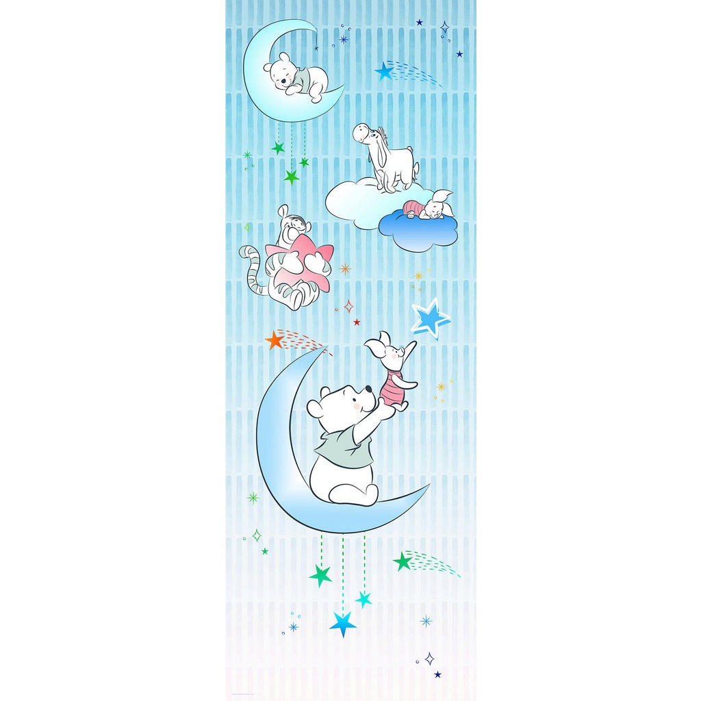Komar Fototapete Winnie Pooh Piglet and Stars, glatt, Comic, mehrfarbig, (Packung)