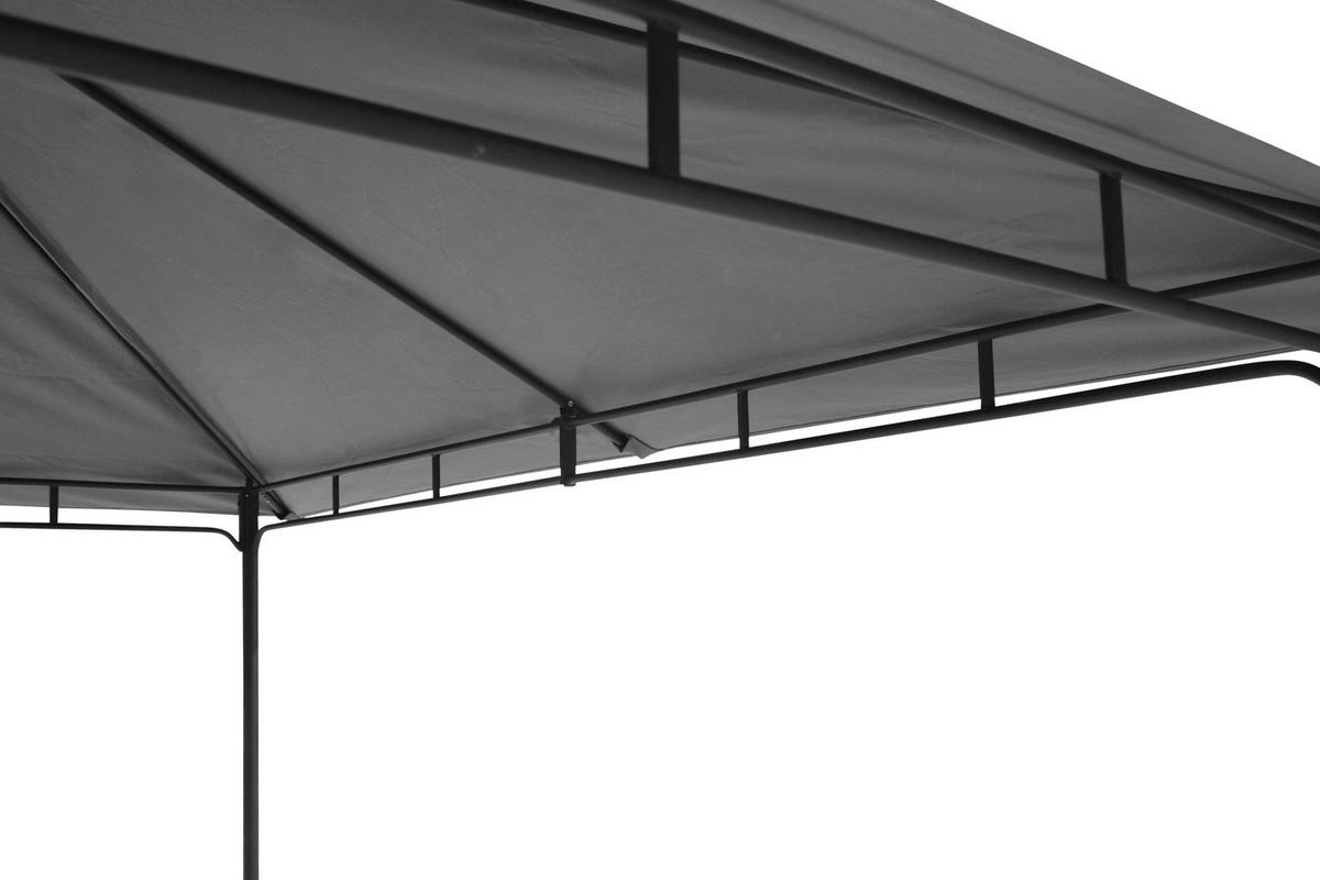 Grasekamp Pavillon Rimini Flex grau Stahl B/H/L: ca. 300x263x300 cm Rimini Flex - grau (300,00/300,00/263,00cm) - Grasekamp