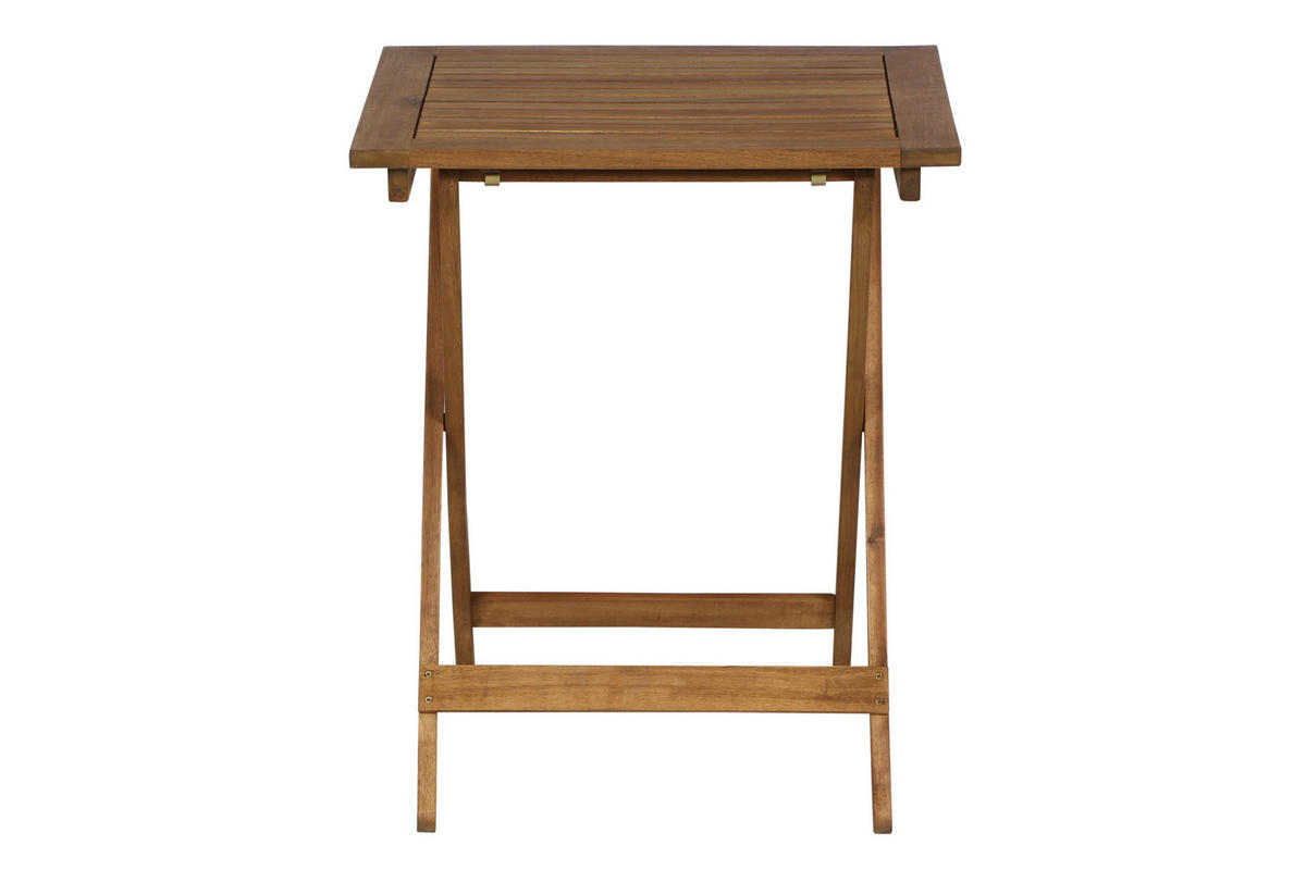 Gardamo Gartenmöbelauflage ALMERIA braun Akazie B/H/L: ca. 60x72x60 cm ALMERIA - braun (60,00/60,00/72,00cm) - Gardamo