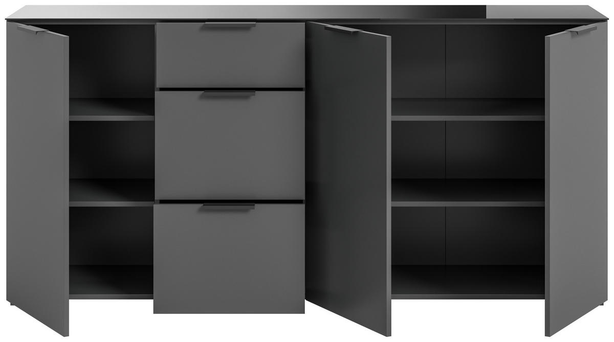 Kommode Ray anthrazit B/H/T: ca. 179x86x40 cm Ray - anthrazit (179,00/86,00/40,00cm) - xonox.home