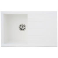 Respekta Einbauspüle Houston 80 x 50 W weiß Mineralite B/H/T: ca. 80x21x50 cm Houston 80 x 50 W - weiß (80,00/21,00/50,00cm) - Respekta