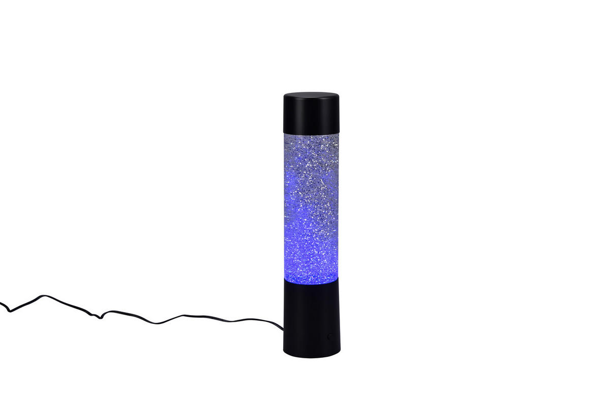 Reality Tischleuchte R50871032 schwarz Kunststoff H/D: ca. 34x8 cm 1 Brennstellen LED-Tischleuchte_Glitter - schwarz (8,00/34,00cm) - Reality