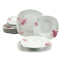 CreaTable Tafelservice Amelie multicolor Porzellan 12 tlg. Amelie - multicolor - CreaTable