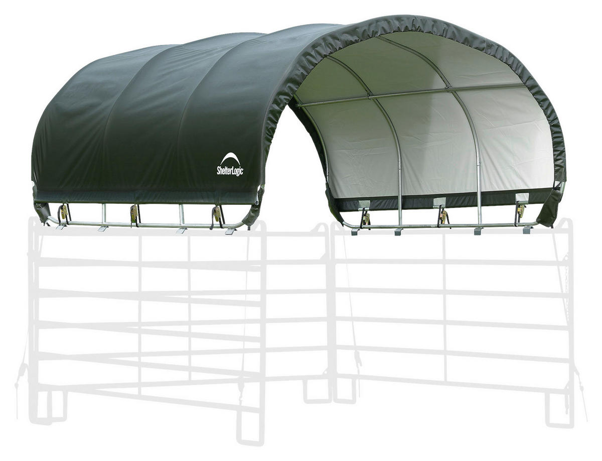 ShelterLogic Weidezelt 3,7m² grün Kunststoff 3,7m² - grün - ShelterLogic