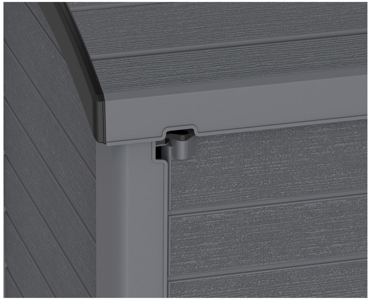 VCM Mülltonnenbox 2er StoreAway grau Kunststoff B/H/L: ca. 145x125x83 cm StoreAway - grau (83,00/145,00/125,00cm) - VCM