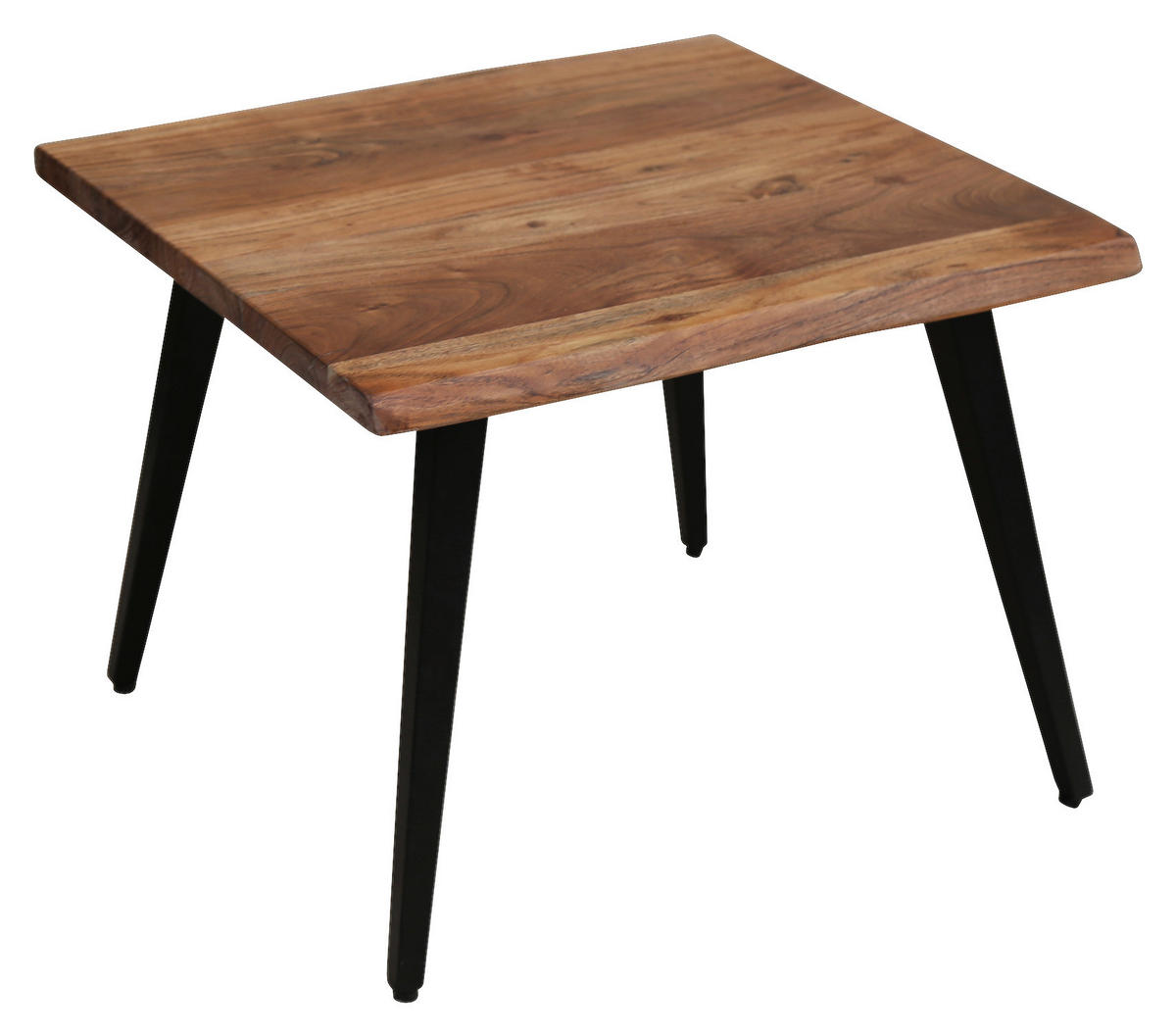 Couchtisch CADDY natur schwarz pulverbeschichtet B/H/T: ca. 60x45x60 cm CADDY - natur/schwarz (60,00/45,00/60,00cm) - byLIVING