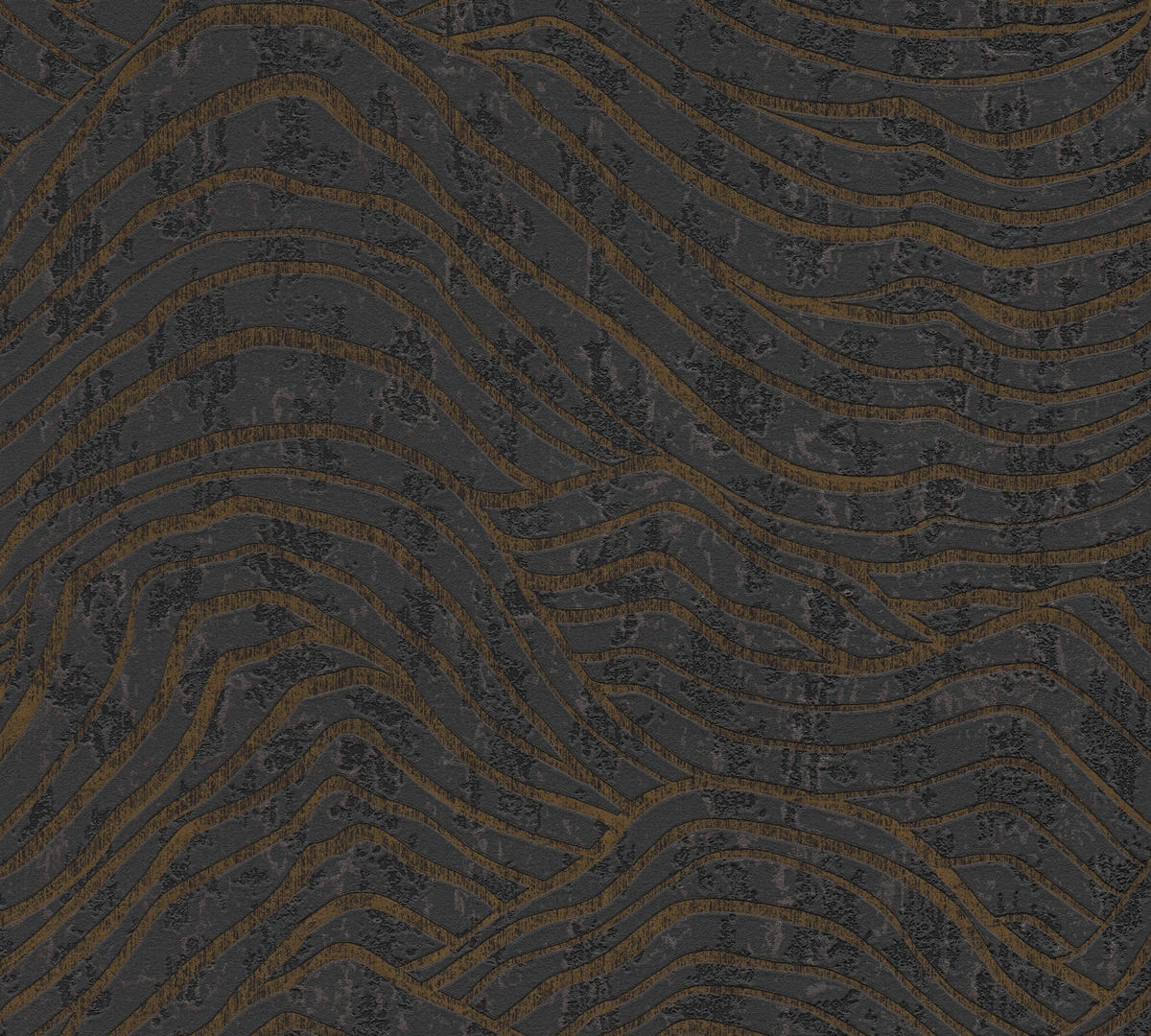 A.S.Création Vliestapete silber schwarz B/H/D: ca. 53x1005x8,4 cm Vliestapete - schwarz/silber (8,40/1005,00cm) - A.S.Creation