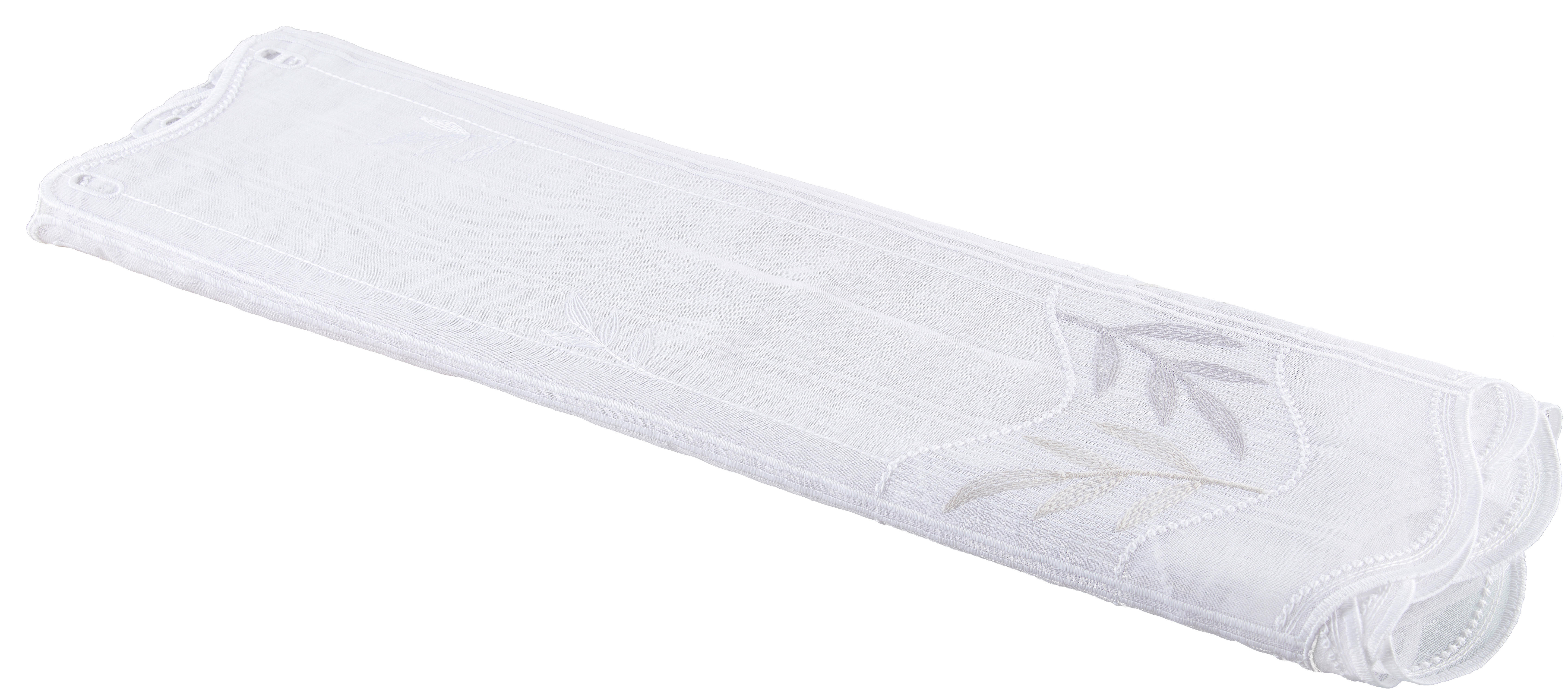 Scheibengardinen-Meterware Isabel weiß H: ca. 60 cm Isabel - beige/weiß (60,00cm)