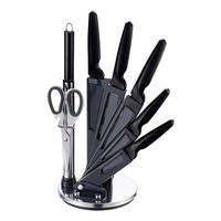 MICHELINO Messerset schwarz Acryl 8 tlg. Messerset_Michelino_8tlg. - schwarz - MICHELINO