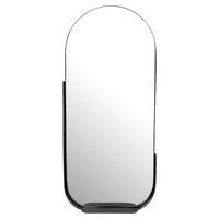 Wandspiegel schwarz Metall B/H/T: ca. 51x114x8 cm Wandspiegel - schwarz (51,00/114,00/8,00cm) - Wohnling
