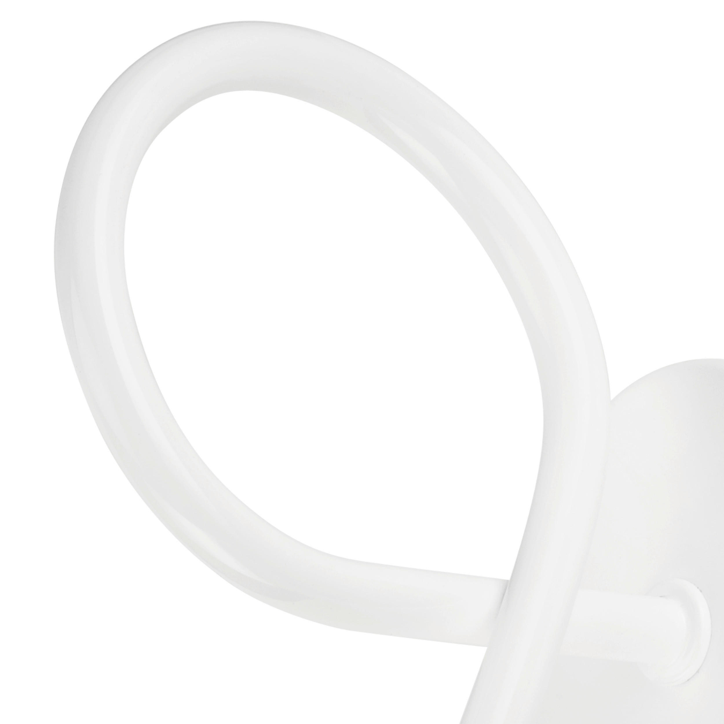 Thumbnail - Lamkur Wandleuchte CAMILLA 36878 weiß Stahl H/L: ca. 18x8 cm E27 1 Brennstellen