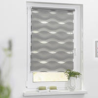 Doppelrollo Duo Welle grau B/L: ca. 110x150 cm Duo Welle - grau (110,00/150,00cm) - LICHTBLICK