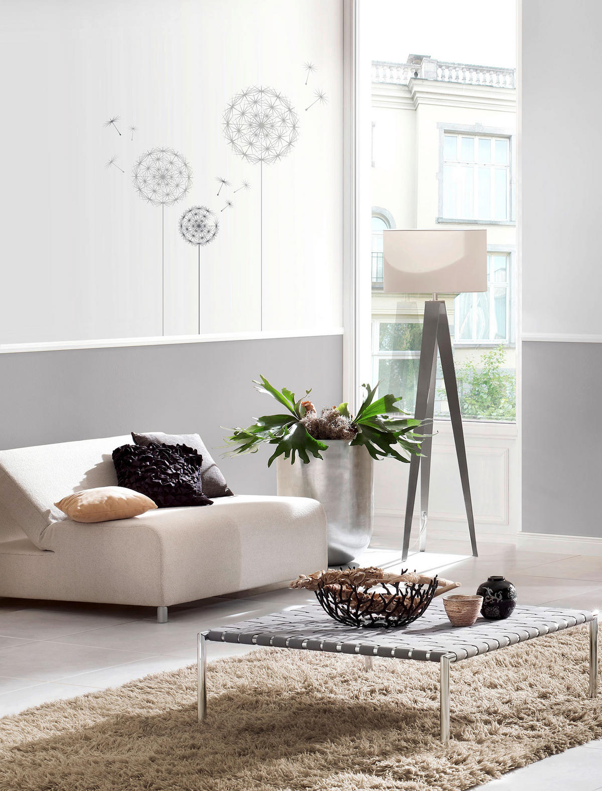 Komar Wandtattoo Dandelion  Dandelion B/L: ca. 100x70 cm Dandelion - (100,00/70,00cm) - Komar